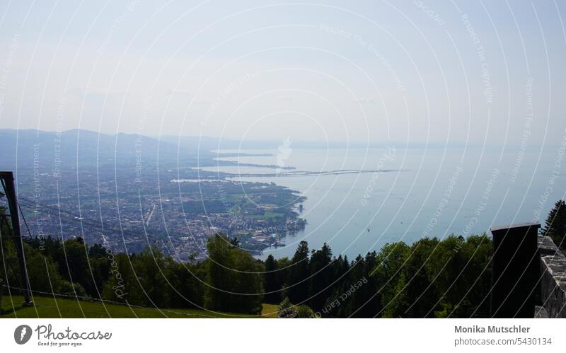 Bregenzer Landschaft am Bodensee Bregenzerwald bregenzerwaldgebirge Farbfoto Berge u. Gebirge Natur Tourismus Sommer Ferne Ausflug Umwelt Außenaufnahme