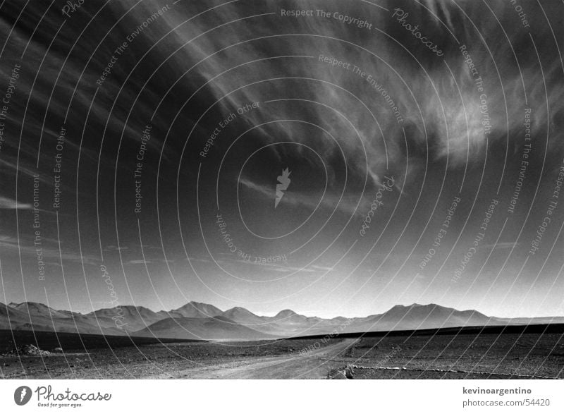 Die Grenze Chile Bolivien glänzend Himmel Landschaft Berge u. Gebirge Wüste Lichterscheinung