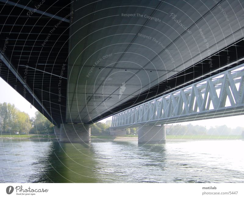 under the bridge Fototechnik Brücke Fluss Wasser