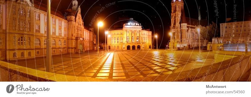 Nachtsicht mit Weitblick Montage Platz Panorama (Aussicht) pannorama Oper 360 Regen groß Panorama (Bildformat)