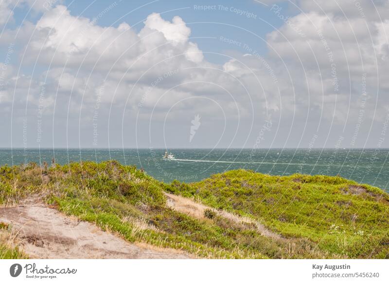 Muschelkutter vor der Insel Sylt Nordsee Küste Landschaft Außenaufnahme Ferien & Urlaub & Reisen Sommer Kutter Hörnumer Muscheln Muschelfanggebiet Fanggebiet