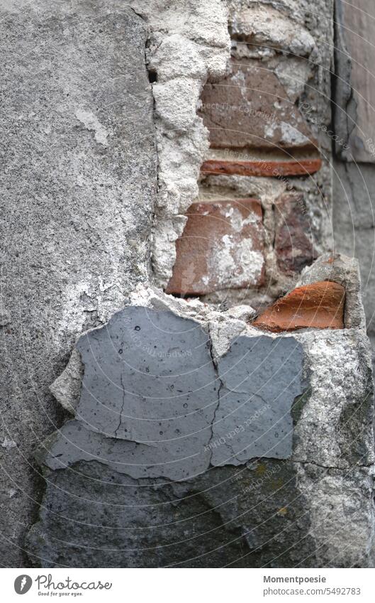 Fassade fassade Architektur Fenster Gebäude Wand Außenaufnahme Bauwerk Mauer Sanieren Renovieren Zerstörung kaputt Vergangenheit Verfall Vergänglichkeit alt