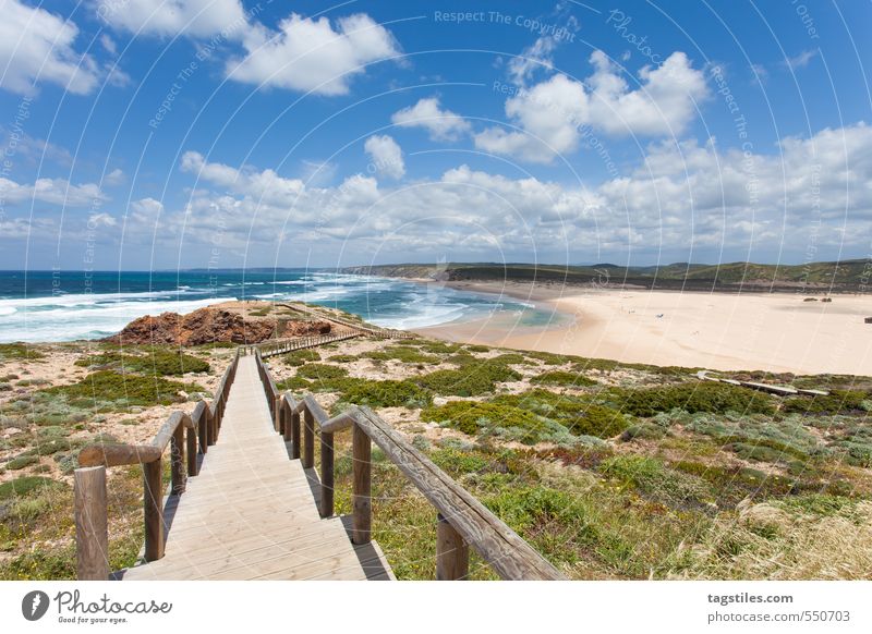 PRAIA DA BORDEIRA Portugal Algarve Praia da Bordeira Brücke Felsalgarve Ferien & Urlaub & Reisen Reisefotografie Idylle Postkarte Tourismus Paradies himmlisch