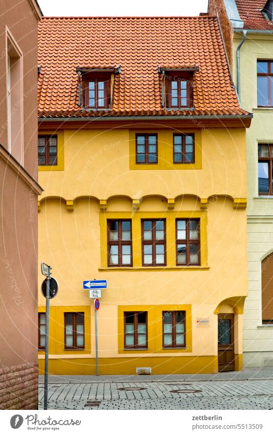 Bürgerhaus in Aschersleben altstadt anhalt aschersleben gebäude historisch historische altstadt kleinstadt licht mauer mittelalter morgen reise sachsen-anhalt