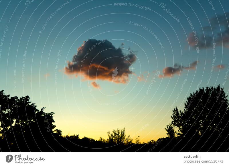 Wolke am Abend abend altocumulus drohend dunkel dämmerung düster farbspektrum feierabend froschperspektive gewitter haufenwolke himmel hintergrund klima