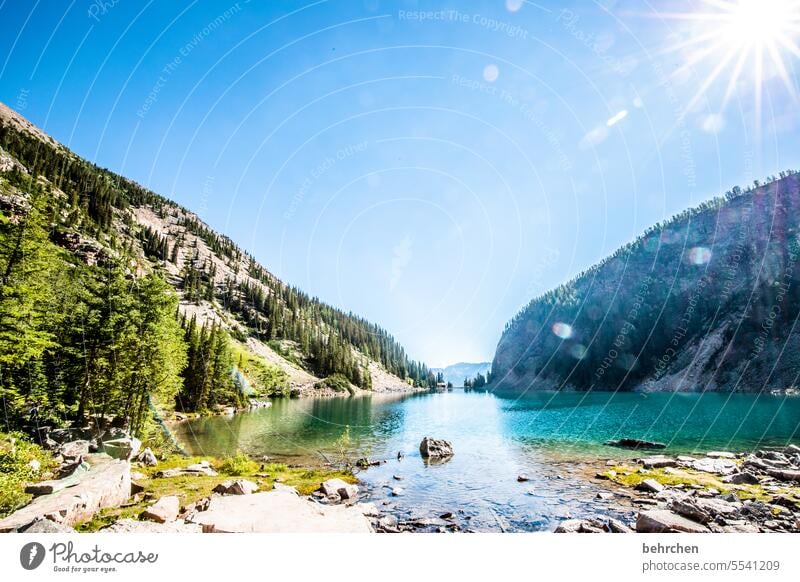 still ruht der see Reflexion & Spiegelung Wasser Lake Agnes stille friedlich Einsam Einsamkeit Banff National Park Bergsee Fernweh Ferne Rocky Mountains Kanada