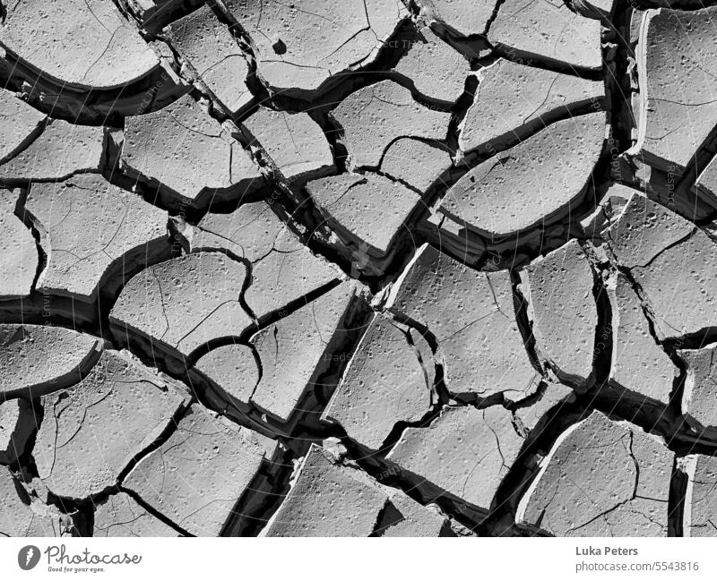 Detailaufnahme, ausgetrocknetes Flussbett in der Wüste Marokkos. Landschaft Natur Abenteuer Hitze trocken Trockenheit Reisen Afrika Außenaufnahme Dürre Wärme