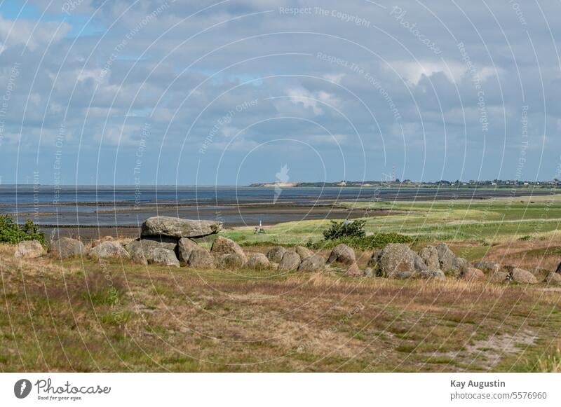 Megalithanlage Harhoog Sylt Syltlandschaft Nordseeküste Nationalpark Nordseeinsel Schleswig Holstein Küste Schleswig-Holstein Naturschutzgebiet