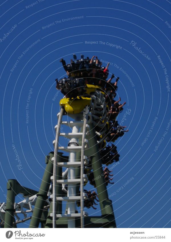 Achterbahn schreien Soltau Aktion Sommer heidepark über kopf fun roller coaster