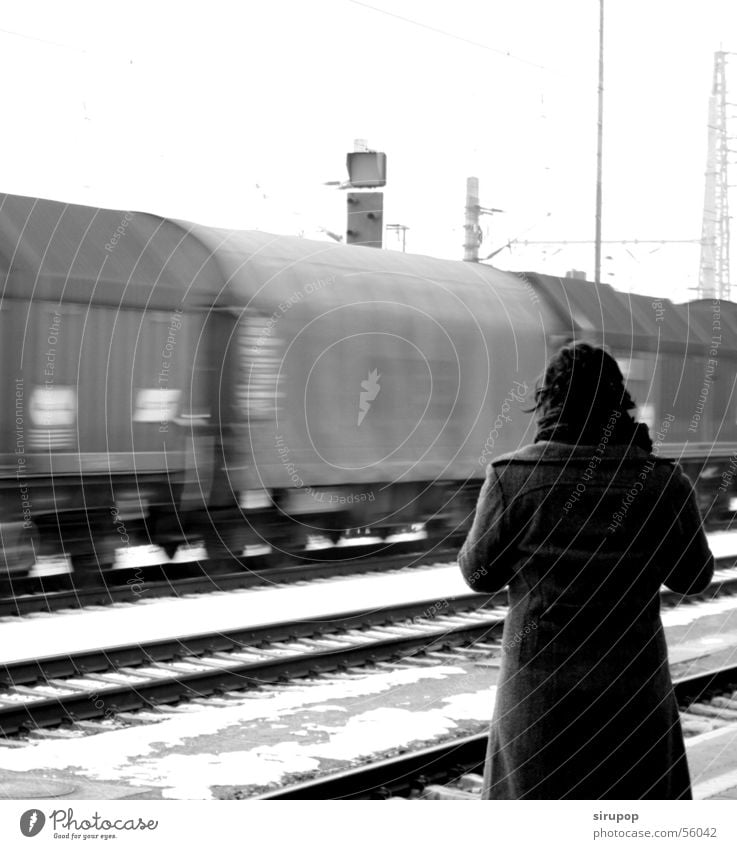 Den Güterzug verpasst...?!? Gleise Nachkriegszeit Eisenbahn Bahnhof to late