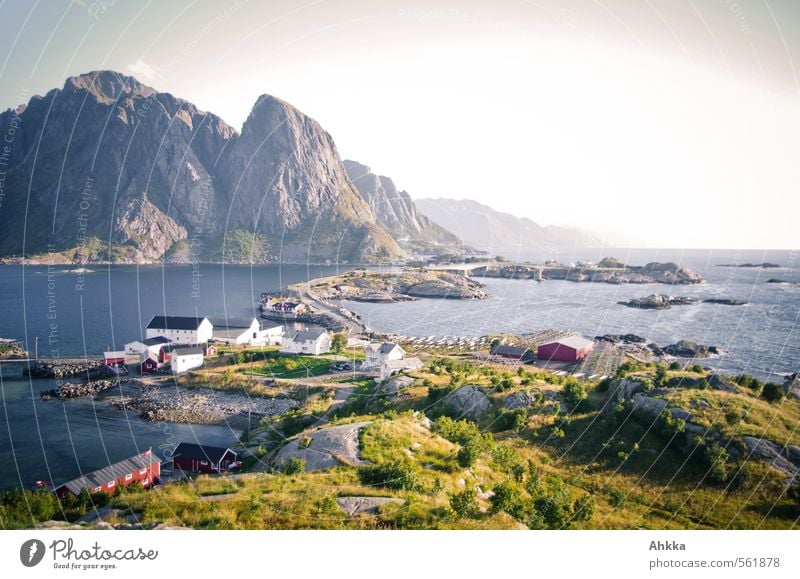 Fischerdorf, Lofoten Reichtum elegant Wellness Leben harmonisch Wohlgefühl Sinnesorgane Erholung ruhig Duft Ferien & Urlaub & Reisen Tourismus Ausflug Abenteuer