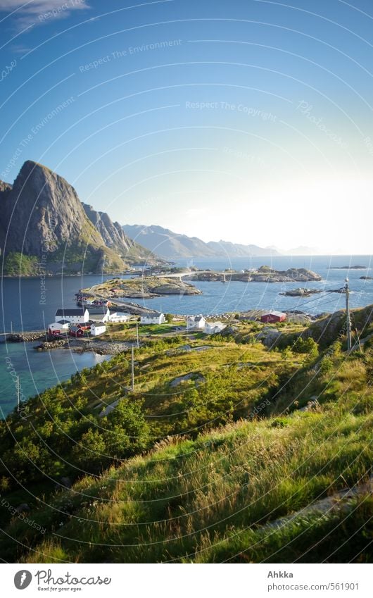 Blick nach Norden harmonisch Zufriedenheit Ferien & Urlaub & Reisen Tourismus Ausflug Abenteuer Strommast Natur Landschaft schlechtes Wetter Wiese