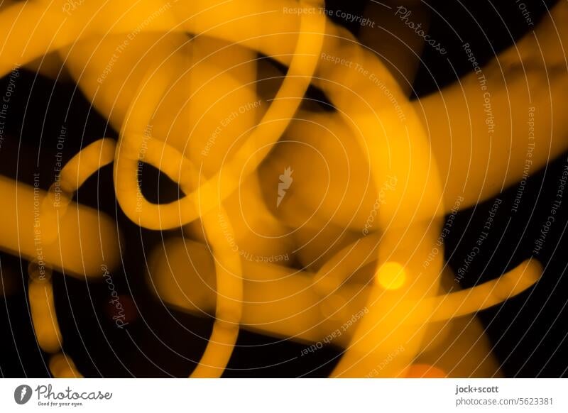 leuchtende Farbe und Formen Kreis Unschärfe abstrakt Strukturen & Formen defokussiert Weihnachten & Advent Weihnachtsbeleuchtung Mehrfachbelichtung