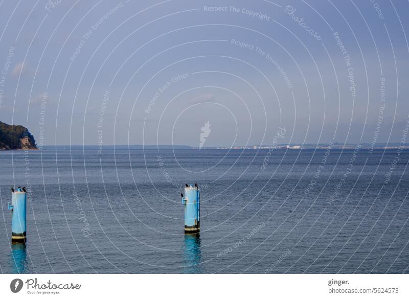 Ostsee Wasser Felsen Küste Meer Horizont Landschaft Menschenleer Himmel Wolken Wellen blau blaugrau Ferne Schönes Wetter Außenaufnahme Farbfoto Natur Tag Umwelt