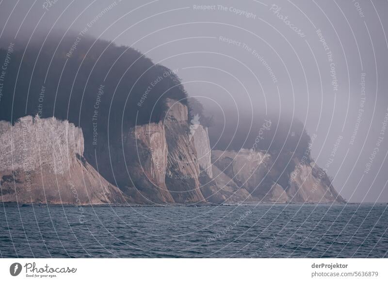 Kreidefelsen von Rügen vom Meer im Winter aus gesehen III Schönes Wetter Starke Tiefenschärfe Mecklenburg-Vorpommern Umwelt Ferien & Urlaub & Reisen Landschaft