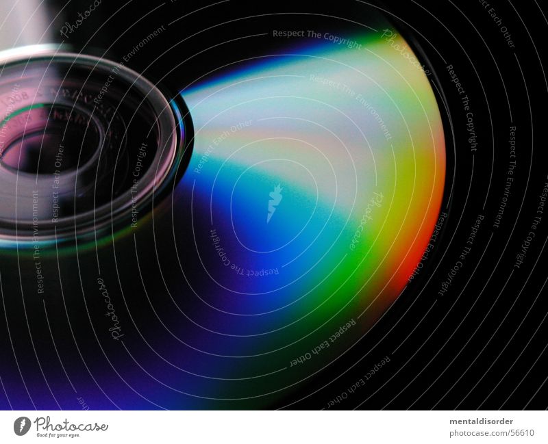 flache Farbspiele DVD-ROM lesen brennen Regenbogen rund Brand Compact Disc Information MP3-Player Musik stereo schreiben Arbeit & Erwerbstätigkeit burn