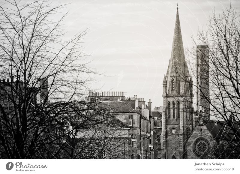 Edinburgh XI Großbritannien Schottland Stadt Hauptstadt Altstadt Skyline bevölkert Haus Kirche Bauwerk Gebäude Architektur Fassade Dach Schornstein ästhetisch