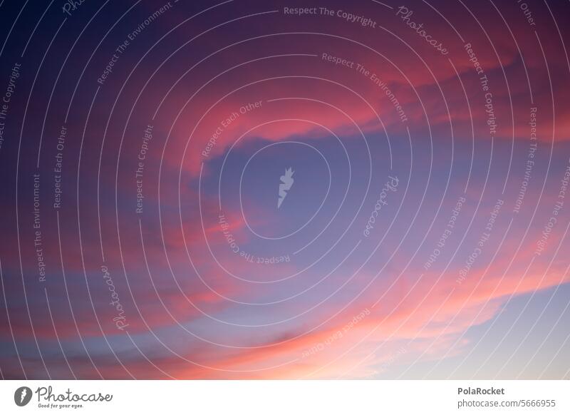 #A0# Lila Himmel lila lila wolken Wolken Cirrus Cirruswolke rosa abendhimmel Abenddämmerung Sonnenuntergang Dämmerung Abendhimmel