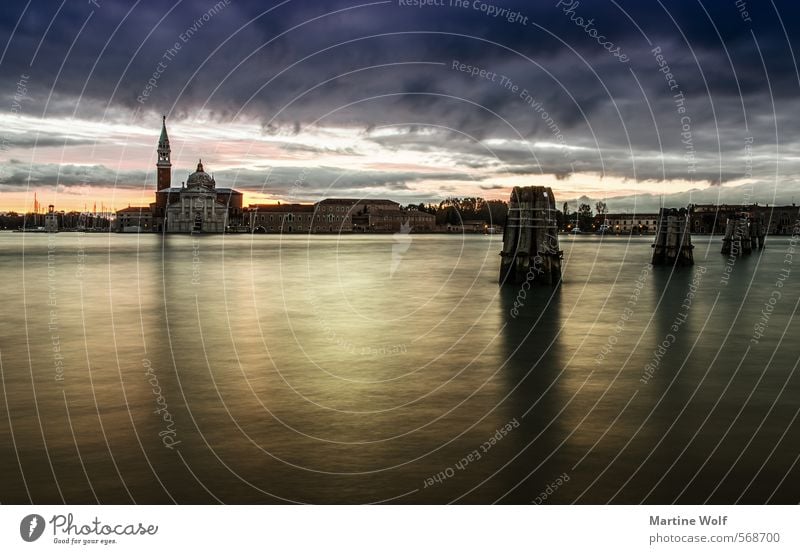 Isola di San Giorgio Maggiore II Wasser Insel Venedig Italien Europa Dorf Stadt Menschenleer Ferien & Urlaub & Reisen ruhig Farbfoto Außenaufnahme