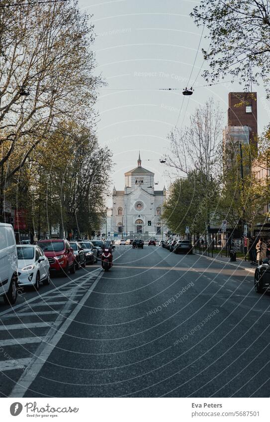 Cimitero Monumentale in Mailand, Italien Architektur Europa Tourismus Gebäude alt Stadt katholisch Außenaufnahme Europäer Ferien & Urlaub & Reisen Himmel