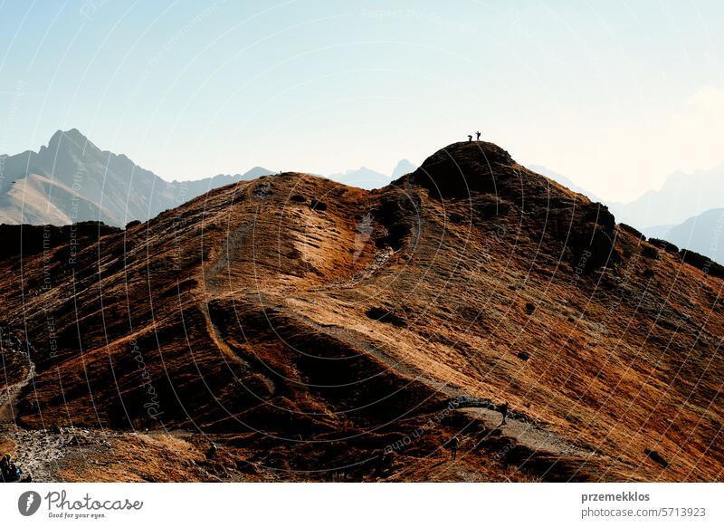 Berglandschaft im Tatra-Nationalpark in Polen. Beliebte Touristenattraktion. Erstaunliche Naturkulisse. Die berühmtesten Reiseziele Berge u. Gebirge Landschaft