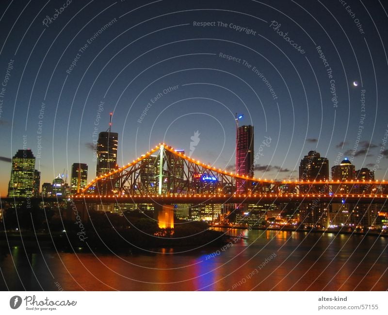 Brisbane (Australien) bei Nacht Queensland brisbane