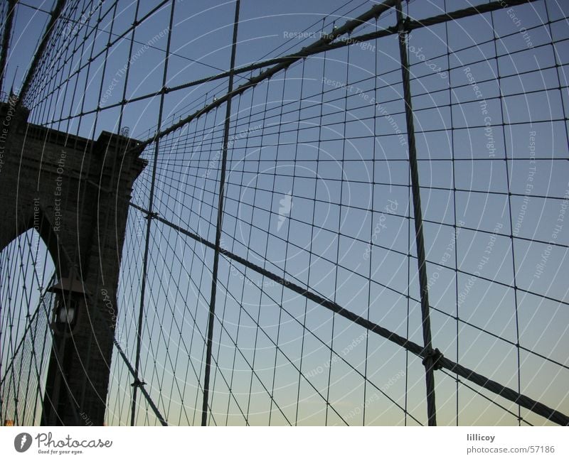 Brooklyn Bridge New York City Sonnenuntergang Brücke