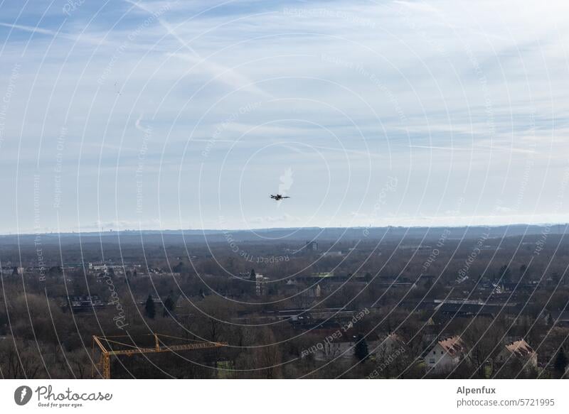 somebody's watching you | Glückauf! Drohne Drohnenansicht Landschaft Natur Drohnenaufnahme drohnenfoto höhe landschaft fliegen beobachten spionieren Spionage