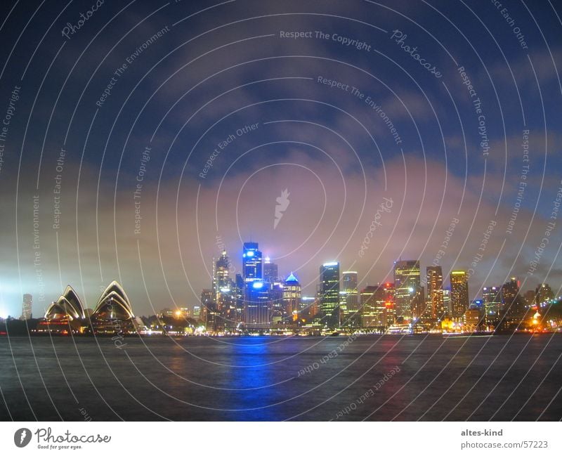 Sydney bei Nacht Australien