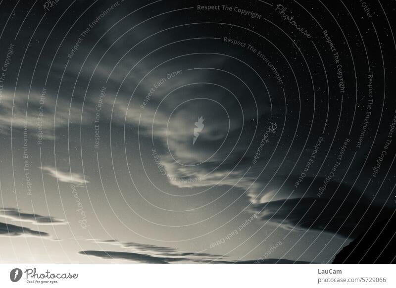 Wenn die Nacht den Tag ablöst … Abendhimmel Nachthimmel Himmel Wolken Sterne hell dunkel sternenklar Sternenhimmel