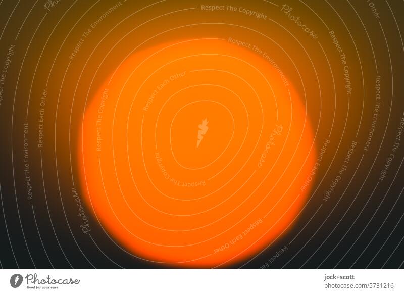 aufgehende Sonne Sonnenaufgang Morgen Kreis Hintergrund neutral Sonnenlicht Bokeh Unschärfe Natur Gegenlicht Wachstum glühen Sensibilität Empfindsamkeit