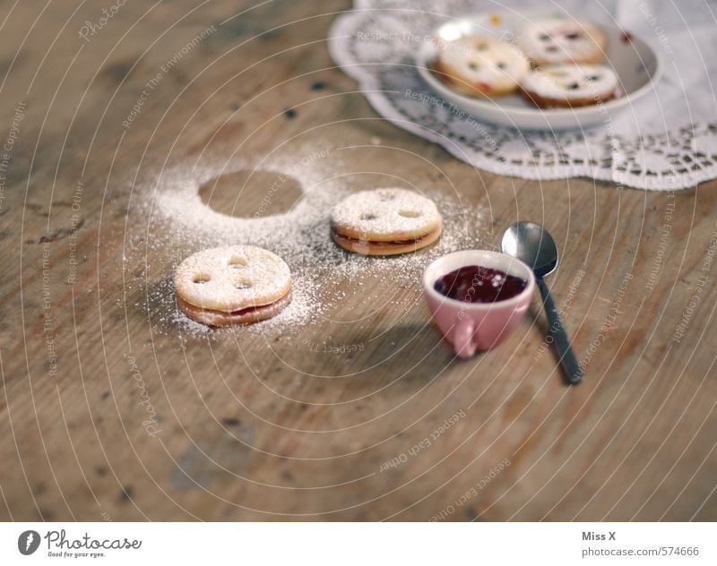 Spitzbuben Lebensmittel Teigwaren Backwaren Süßwaren Marmelade Ernährung Kaffeetrinken lecker süß Linzer Auge Linz (Donau) Linzer Taler Dreiaugen Plätzchen