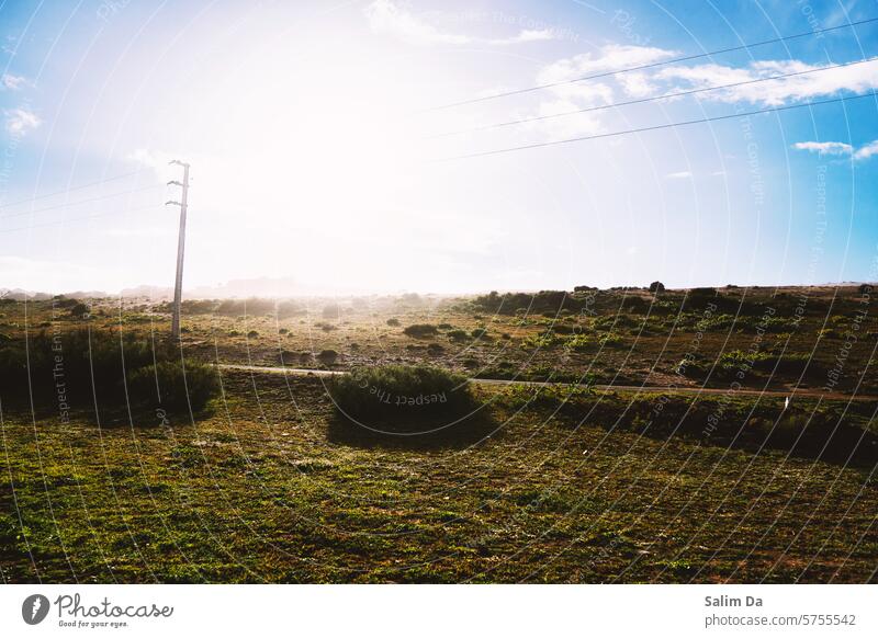 Natürliche ländliche schöne Aussicht Ländliche Szene Landstraße Landstraßen Landleben ländliche Landschaft Natur natürlich natürliche Welt natürliches Licht