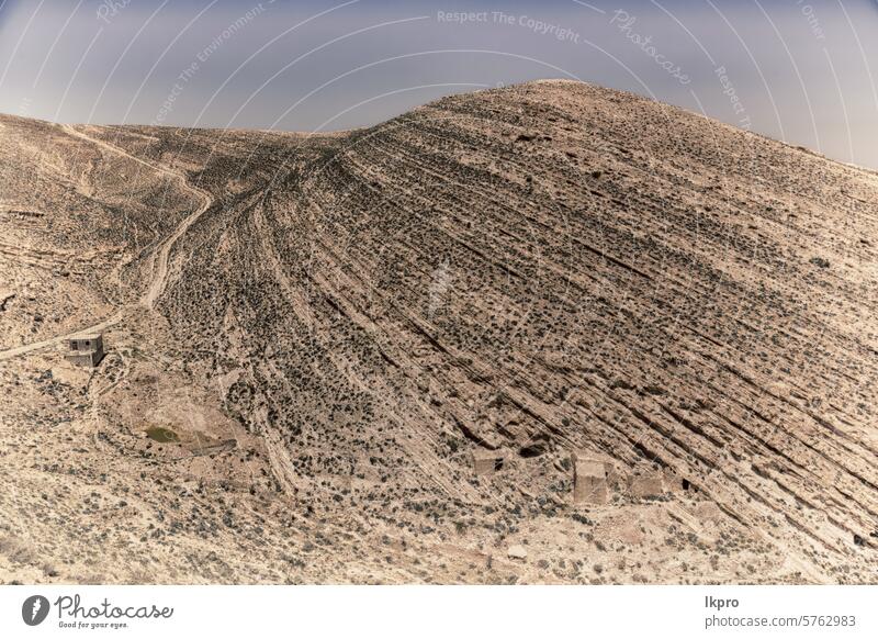 in den Bergen der Blick aus dem antiken Schloss edom Jordanien reisen Landschaft Berge u. Gebirge wüst Natur Architektur Osten Mitte berühmt Israel Eilat Hügel