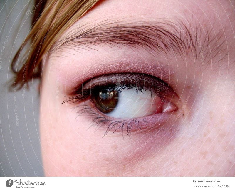 Verzweiflung Aussicht Wimpern Pupille Augenbraue Trauer eye Traurigkeit sad Hoffnungslosigkeit