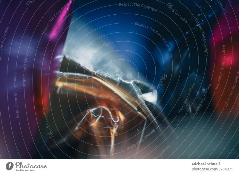 Abstraktes glänzend Licht Unschärfe abstrakt Bokeh abstrakt Hintergrund Kunst ästhetisch Strukturen & Formen abstrakte Fotografie Abstraktion Nahaufnahme farbig