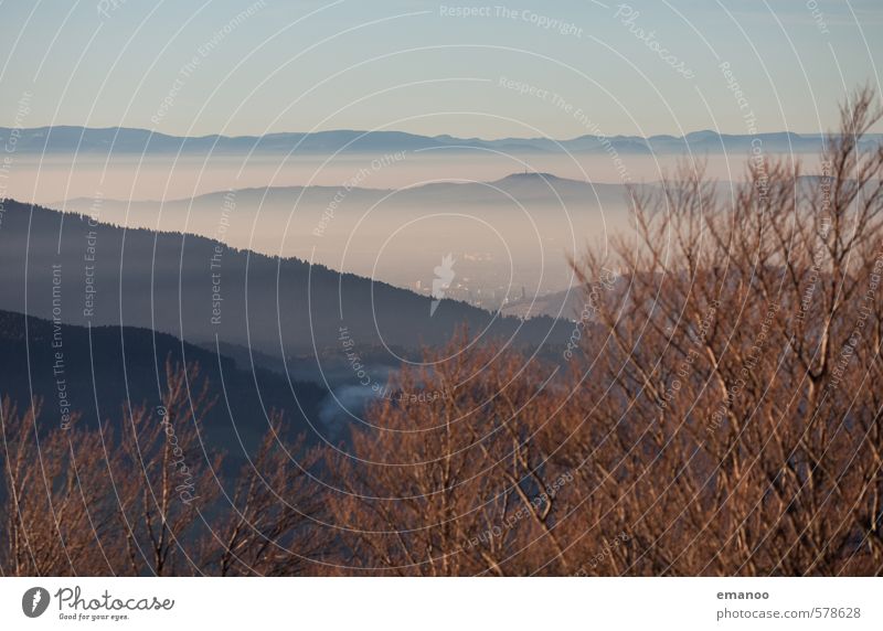 Über dem Nebel Ferien & Urlaub & Reisen Tourismus Ausflug Ferne Freiheit Berge u. Gebirge wandern Natur Landschaft Luft Himmel Wolken Herbst Klima Wetter