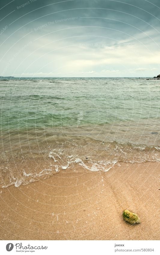 Du suchst das Meer Natur Wasser Himmel Wolken Horizont Sommer Insel Stein Sand Unendlichkeit schön blau braun grün ruhig Hoffnung Fernweh Einsamkeit Idylle