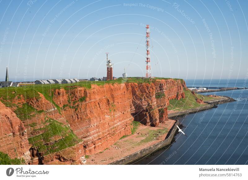 roter Felsen Helgoland Stein Meer Wasser Natur Landschaft landschaftsfoto Landschaftsaufnahme Außenaufnahme Farbfoto Landschaftsfoto Landschaftsfotografie