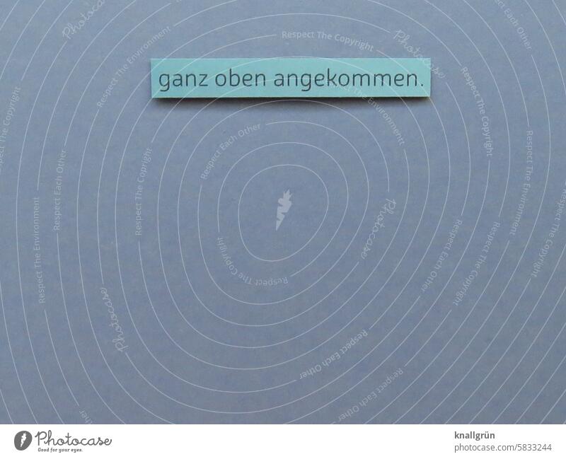 Ganz oben angekommen. Erfolg Business Arbeit & Erwerbstätigkeit Karriere Beruf Bildung fleißig Arbeitsplatz workaholic arbeiten Macht Unternehmen