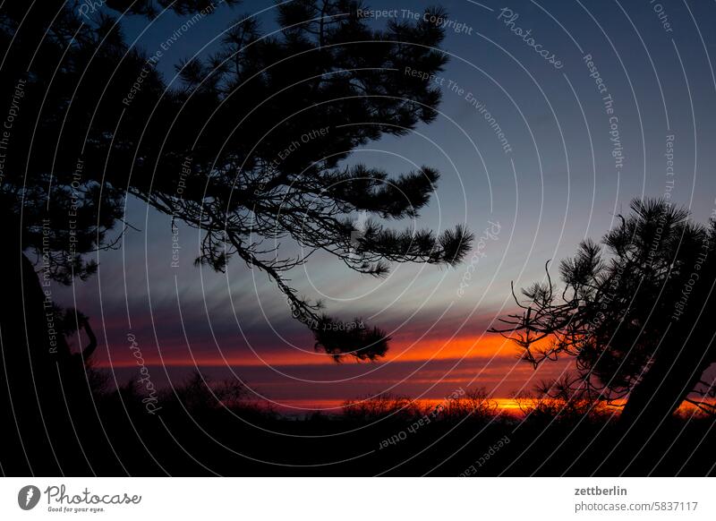 Hiddensee - Sonnenuntergang abend dämmerung ferien ferne frühling grieben hiddensee horizont insel kloszer mecklenburg meer mv nezuendorf ostsee reise sehnsucht