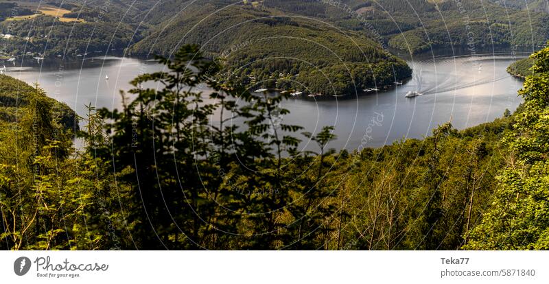 Rurtalsee Eifel Rursee rurtalsee eifel stausee eifelnatur deutschland schiffe damm