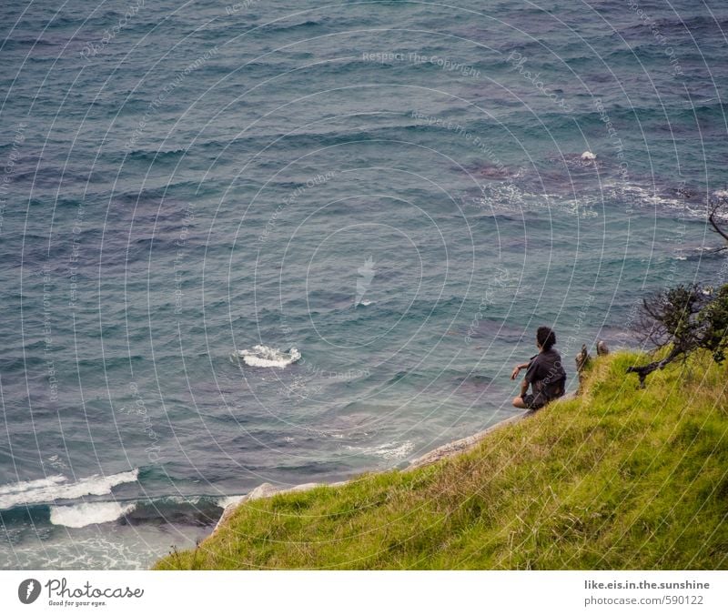 tag am meer harmonisch Wohlgefühl Zufriedenheit Sinnesorgane Erholung ruhig Meditation Tourismus Ausflug Abenteuer Ferne Freiheit Sommer Sommerurlaub Meer Insel