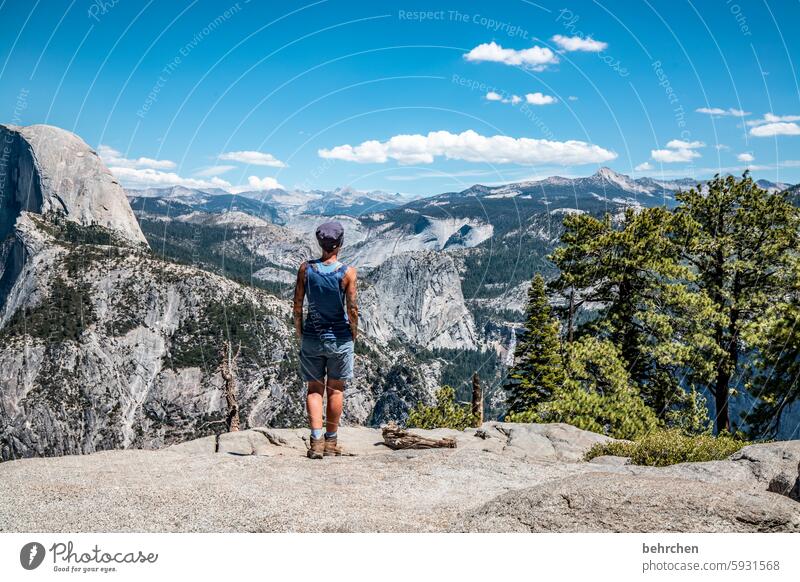 wenn wir wüssten, was kommt Natur Ferien & Urlaub & Reisen Felsen Himmel Hoffnung Berge u. Gebirge Landschaft reisen yosemite Yosemite NP Kalifornien Amerika