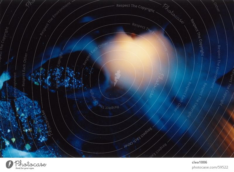 wasserfall Licht Nacht ruhig Rauschen mystisch Nachtaufnahme Wasser