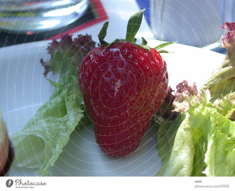 Breakfast Ernährung Erdbeeren Frucht