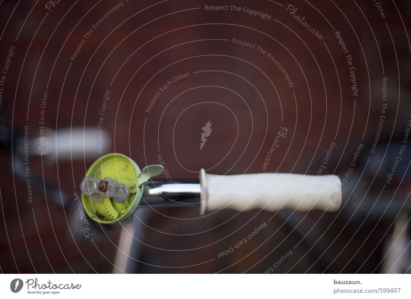 der grüne punkt. Freizeit & Hobby Sport Fahrrad Fahrradklingel Fahrradlenker Griff Metall Kunststoff fahren kaputt rot weiß Missgeschick Schwäche Trennung
