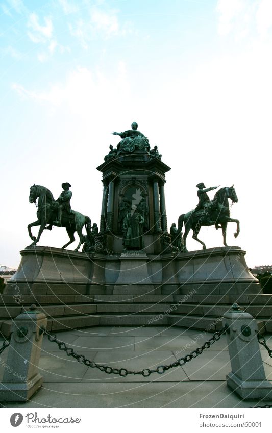 Imperialistisch Statue Denkmal Wien König Kaiserreich kaiserlich Weitwinkel Wahrzeichen maria theresia königlich k&k Canon EOS 350D