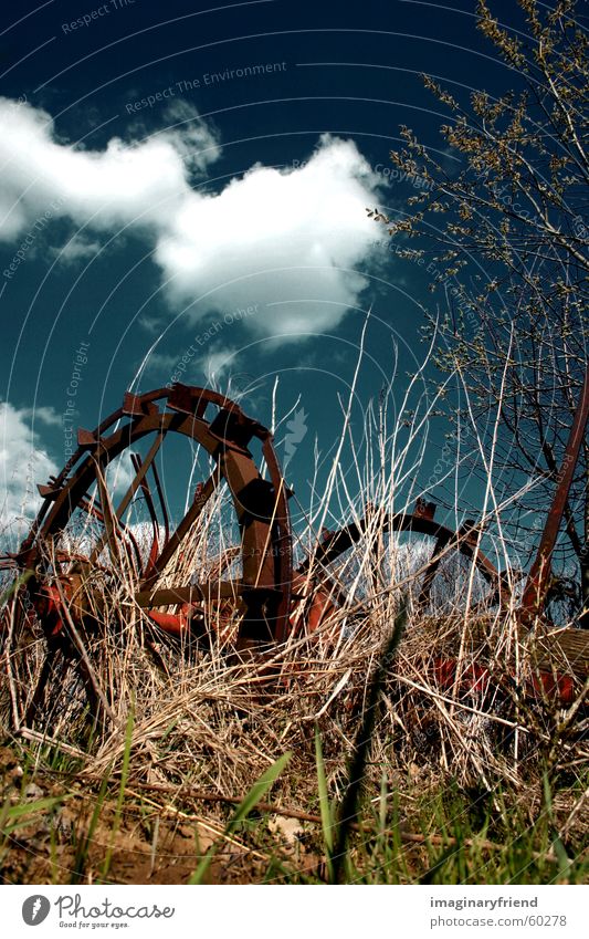 farmer's toy depri Länder Gras Baum Wolken country Landschaft Himmel