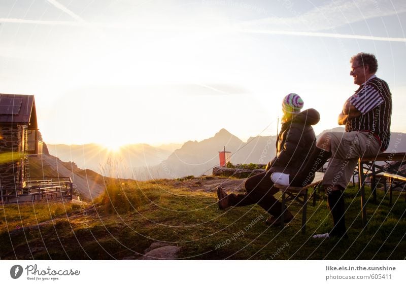 einfach mal raus. harmonisch Wohlgefühl Zufriedenheit Ferien & Urlaub & Reisen Ausflug Abenteuer Ferne Freiheit Sommer Sommerurlaub Berge u. Gebirge wandern